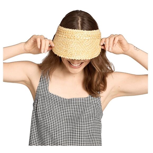 NWT … BEACH RIOT Straw Visor / Hat